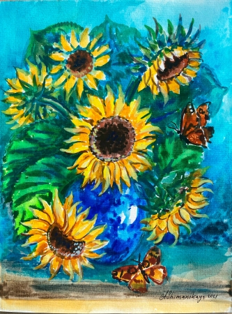 Sunflowers by artist Anastasia Shimanskaya